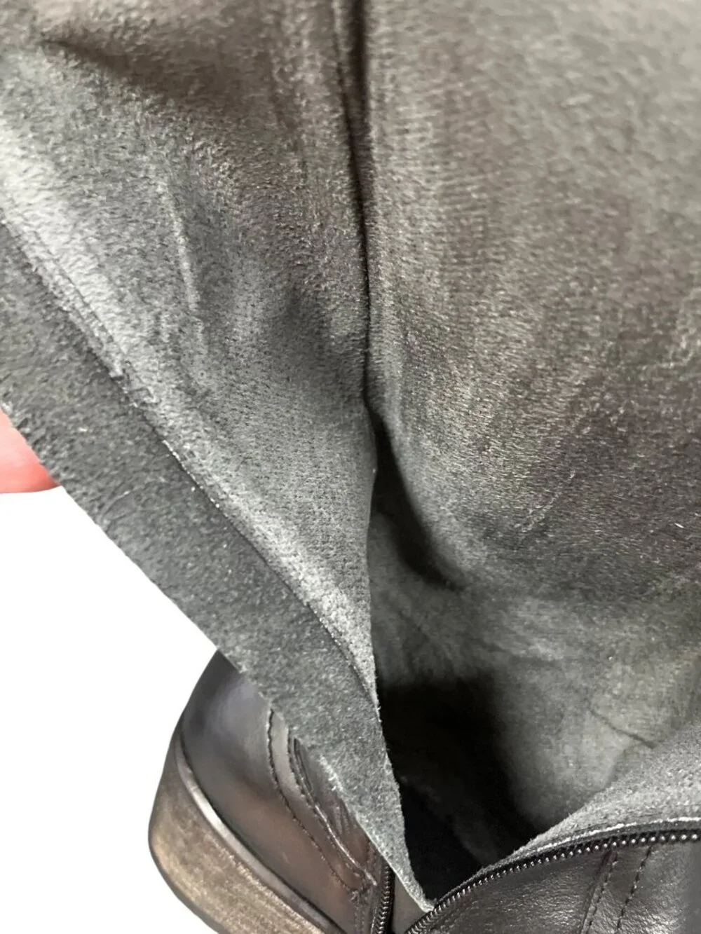 Seychelles wms black leather below knee equestrian riding boots sz 6 SKU 10-676